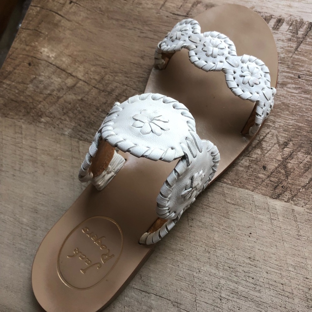 Jack Rogers Lauren sandal in white